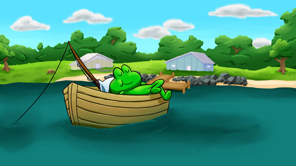 Purcy on Boat